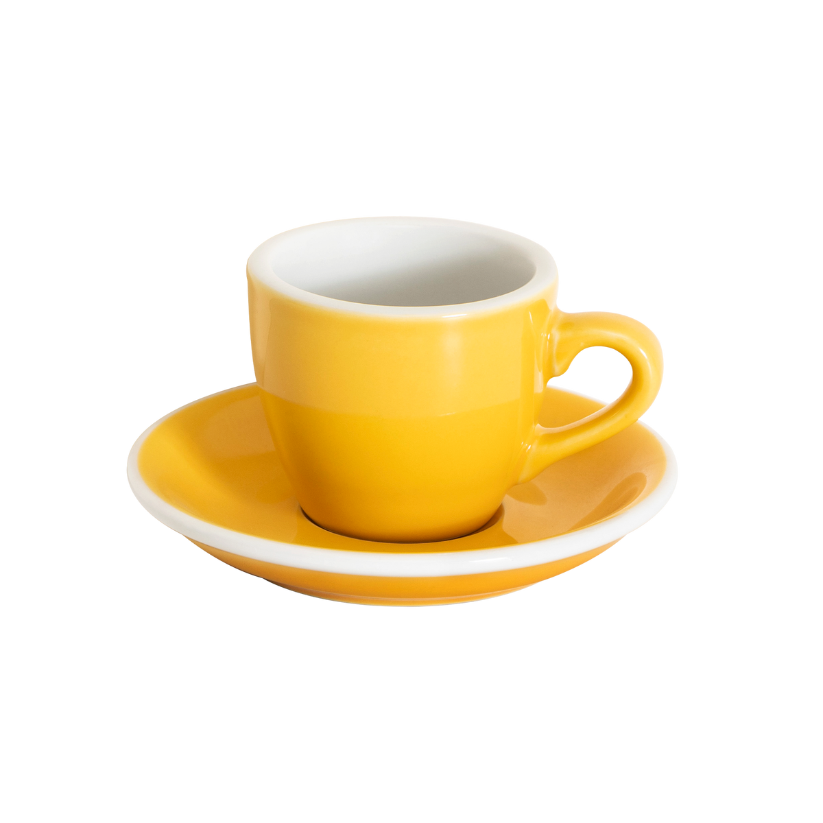 2.5 oz Egg Espresso Cup and Saucer - Original Colors
