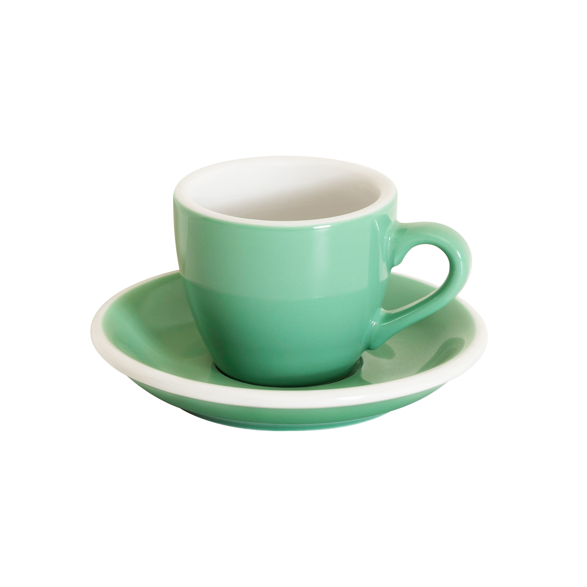 2.5 oz Egg Espresso Cup and Saucer - Original Colors