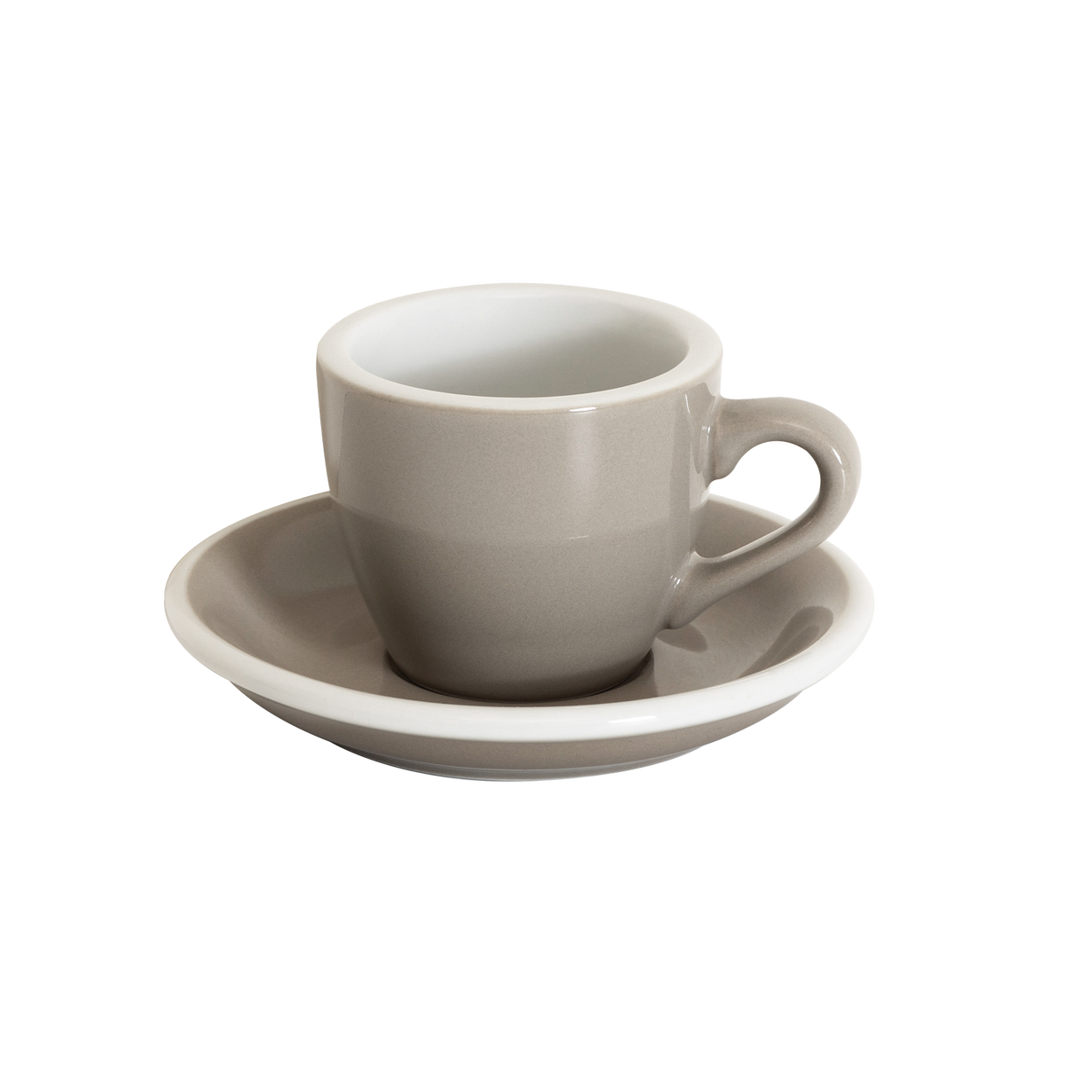 2.5 oz Egg Espresso Cup and Saucer - Original Colors