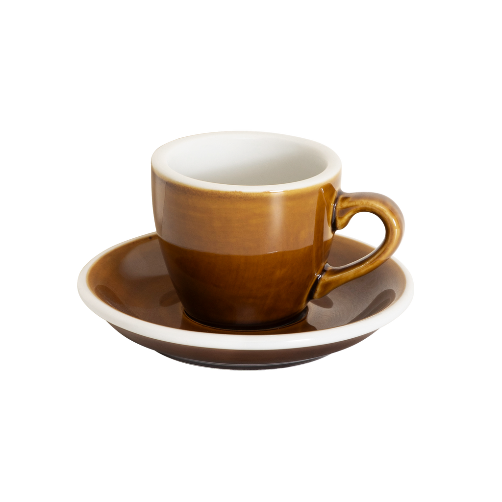 2.5 oz Egg Espresso Cup and Saucer - Potters Colors
