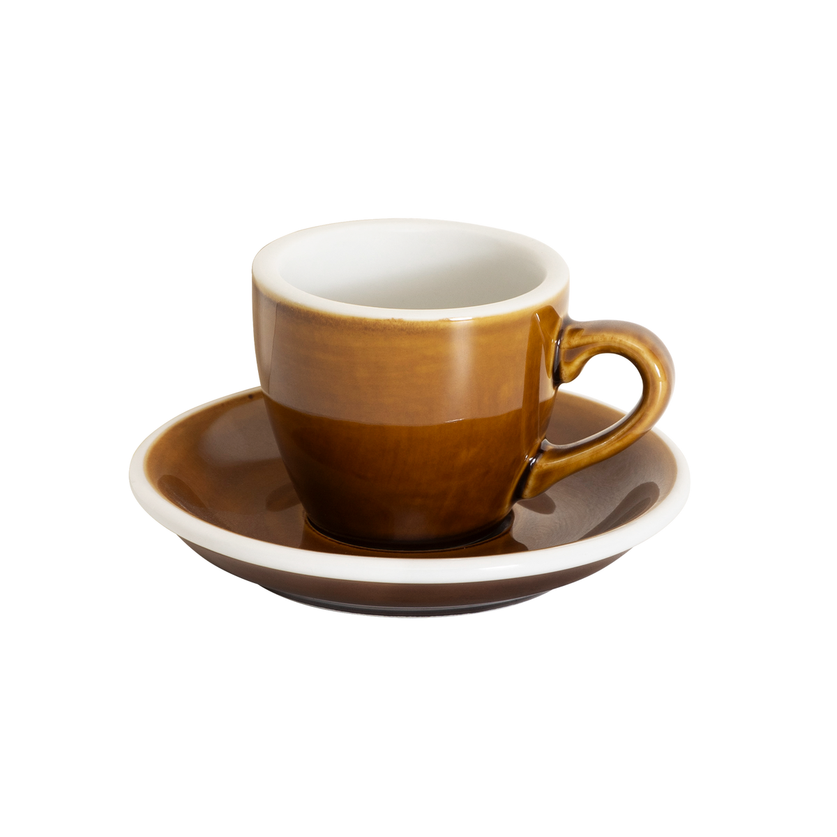 2.5 oz Egg Espresso Cup and Saucer - Potters Colors