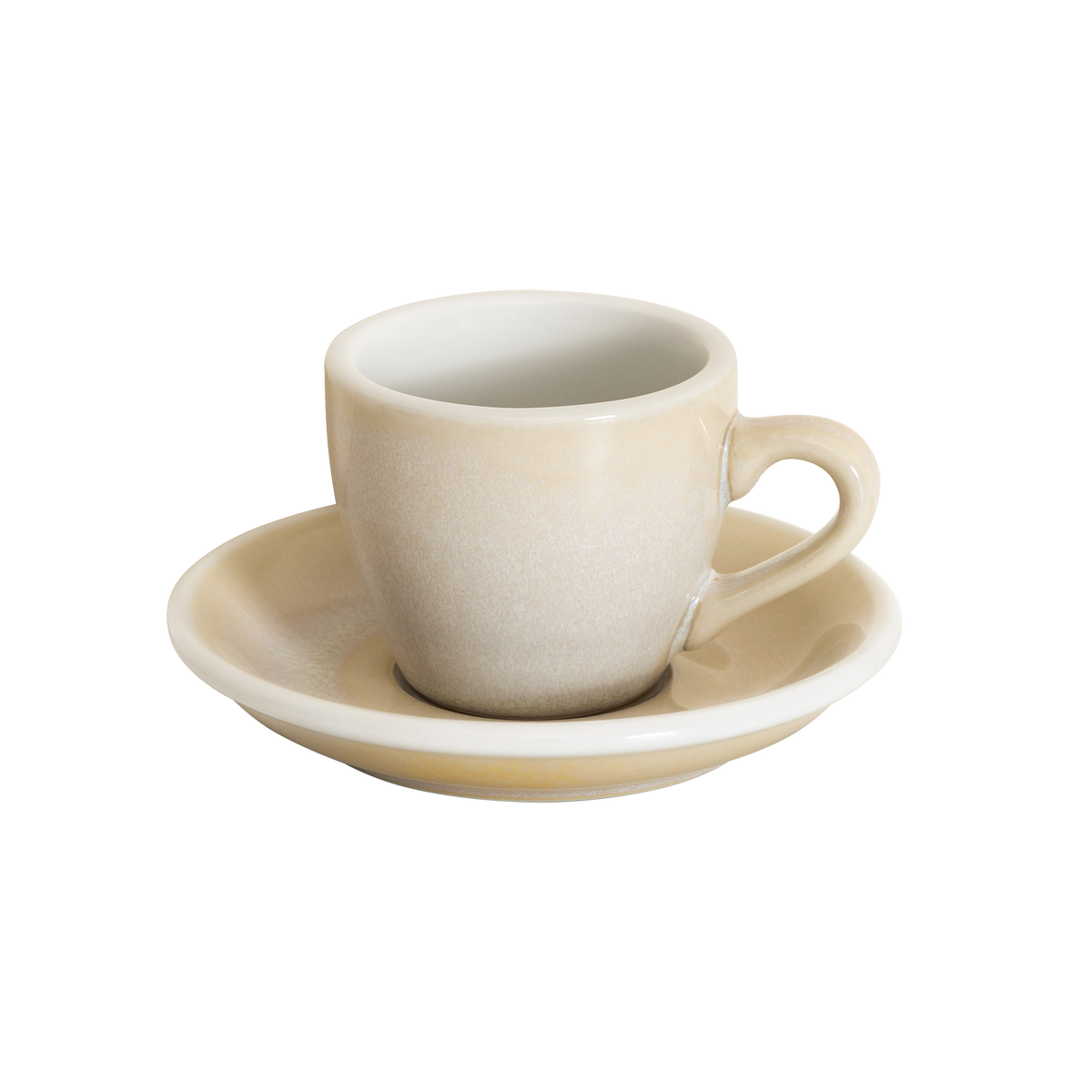 2.5 oz Egg Espresso Cup and Saucer - Potters Colors