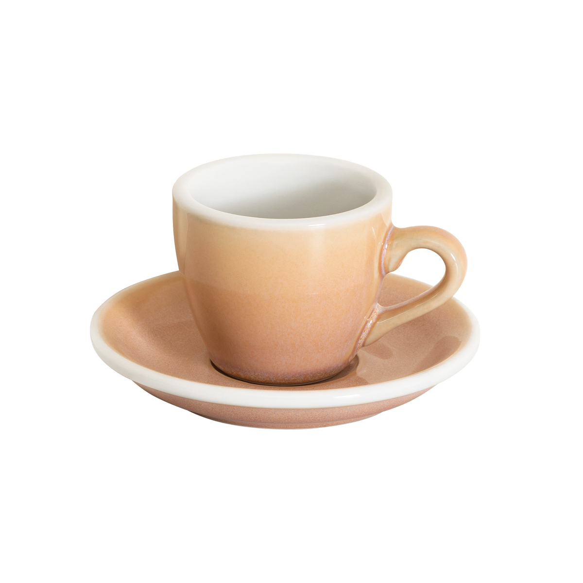 2.5 oz Egg Espresso Cup and Saucer - Potters Colors