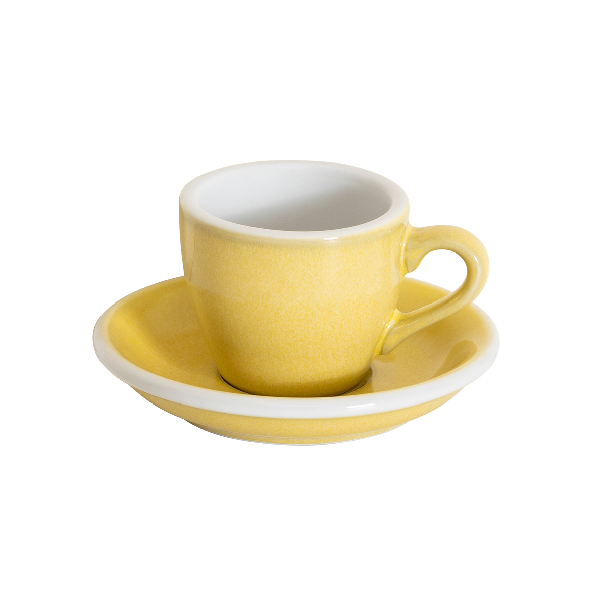 2.5 oz Egg Espresso Cup and Saucer - Potters Colors