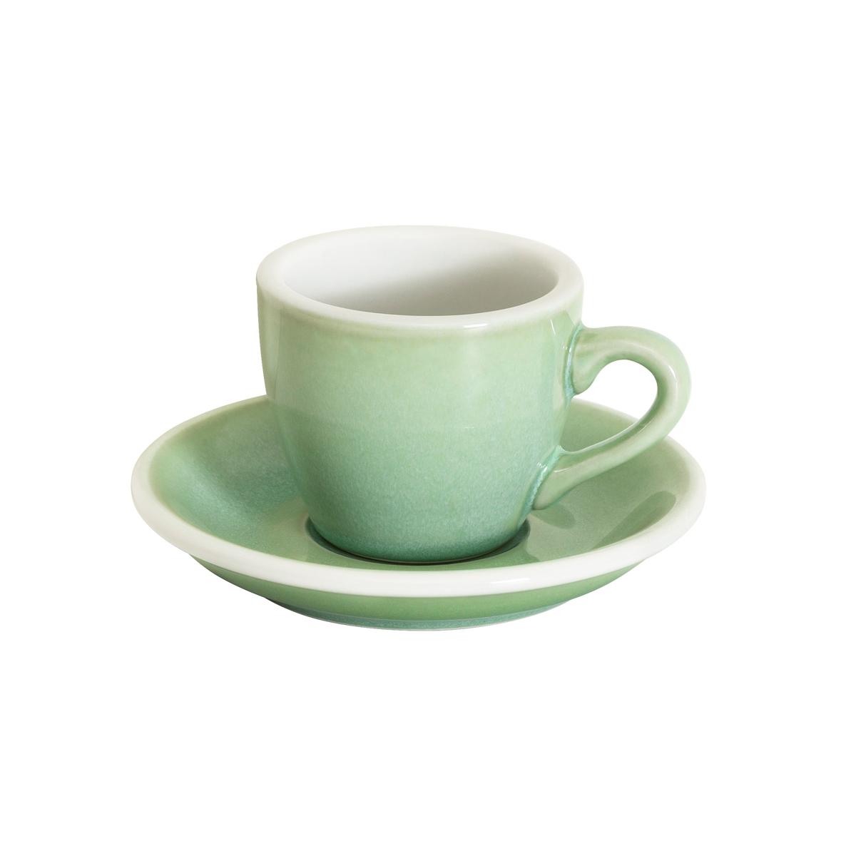 2.5 oz Egg Espresso Cup and Saucer - Potters Colors