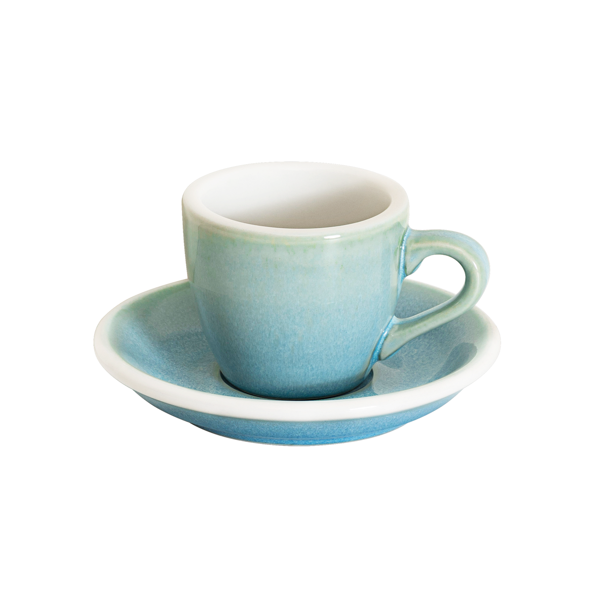 2.5 oz Egg Espresso Cup and Saucer - Potters Colors