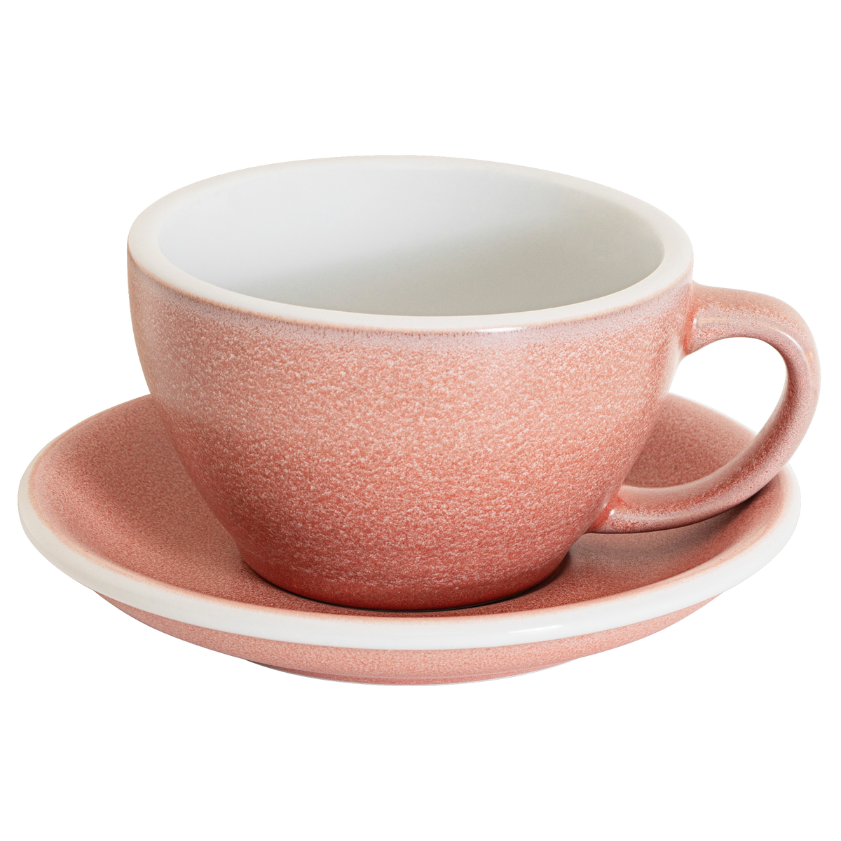 10 oz Egg Cafe Latte Cup and Saucer - Mineral Colors