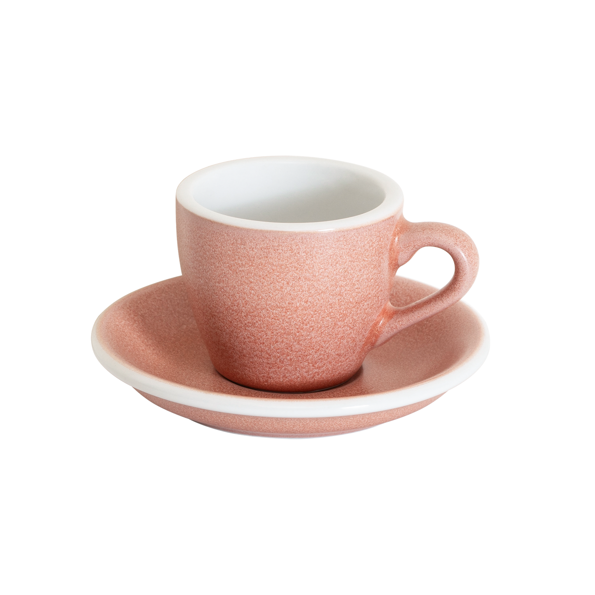 2.5 oz Egg Espresso Cup and Saucer - Mineral Colors Collection