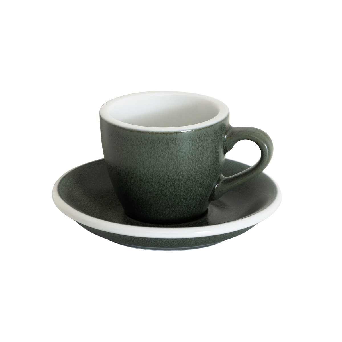2.5 oz Egg Espresso Cup and Saucer - Mineral Colors Collection