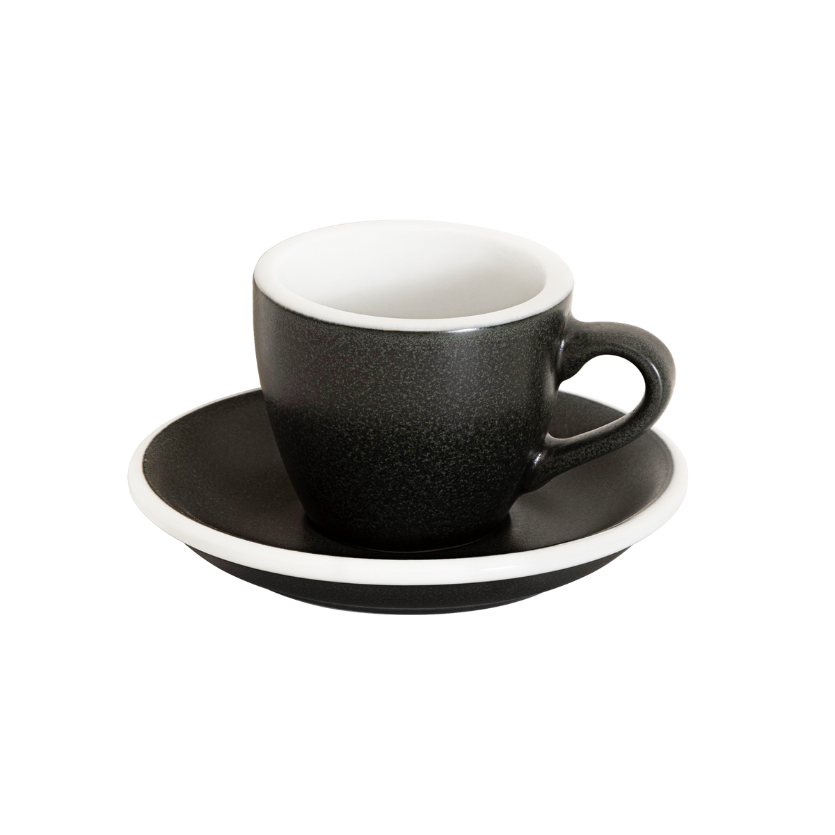 2.5 oz Egg Espresso Cup and Saucer - Mineral Colors Collection
