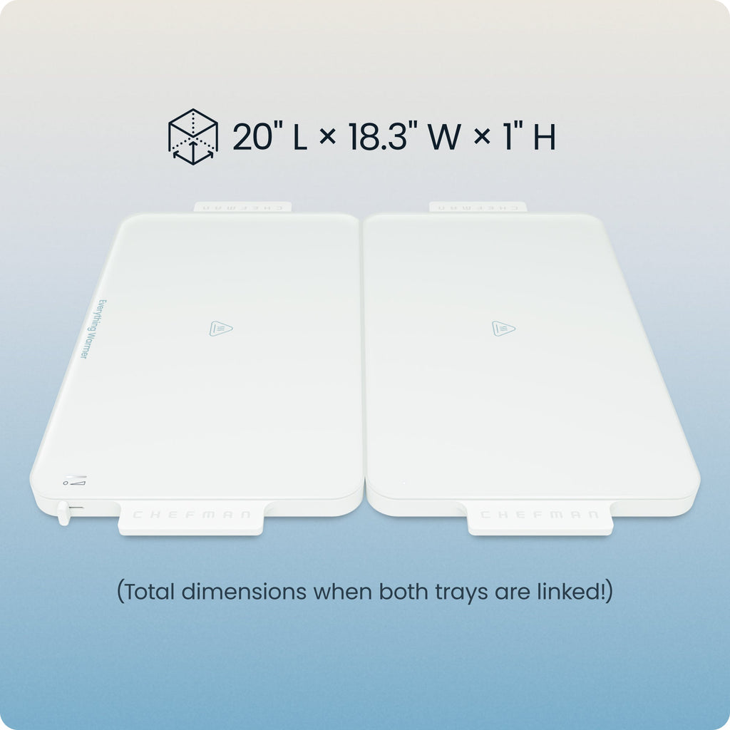 Everything Warmer™ Modular Expanding Warming Tray - Two 10” x 16” Trays