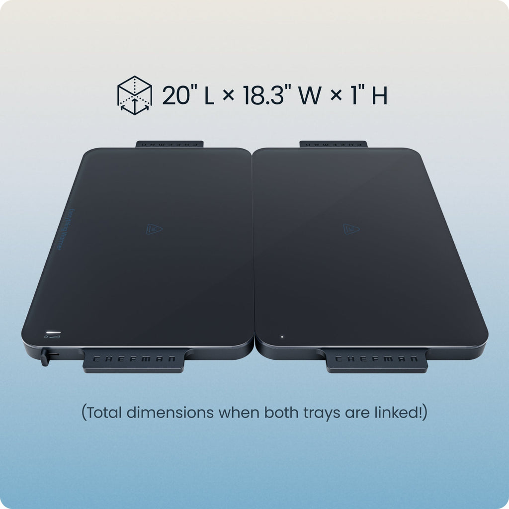 Everything Warmer™ Modular Expanding Warming Tray - Two 10” x 16” Trays