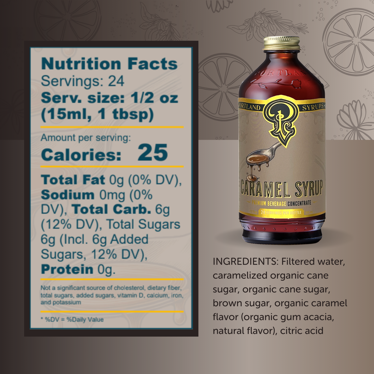 Portland Syrups Caramel Syrup