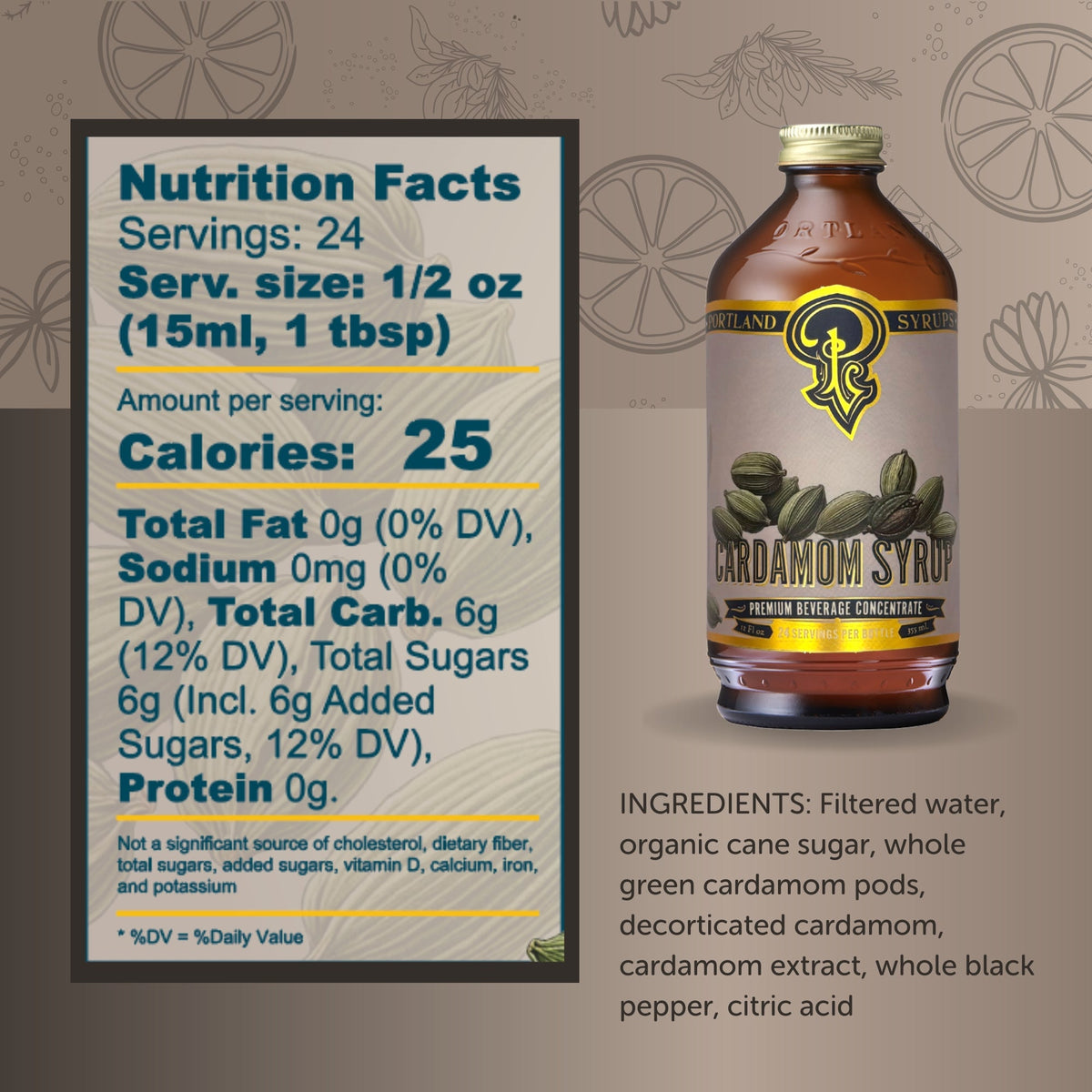 Portland Syrups Cardamom Syrup