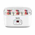 VacLife Yogurt Maker with 6 Glass Jars, Digital Timer & Temperature Control, Homemade Greek Yogurt Machine with BPA-Free Lid, Easy to Clean Yogurt Maker for Family Use, White