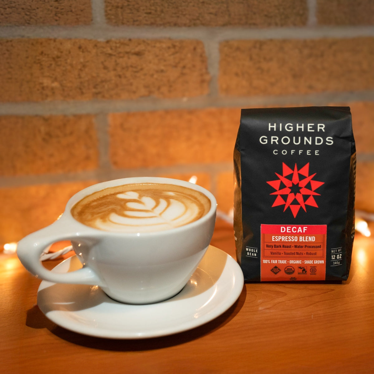 Decaf Espresso by Higher Grounds Coffee