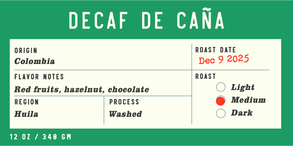 Colombia | Decaf de Caña