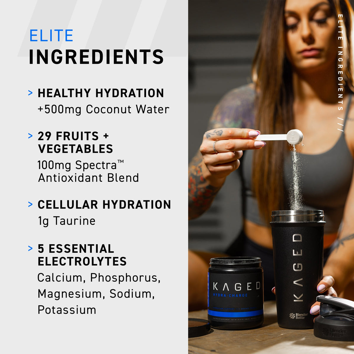 Kaged Hydra-Charge Electrolyte Drink Mix