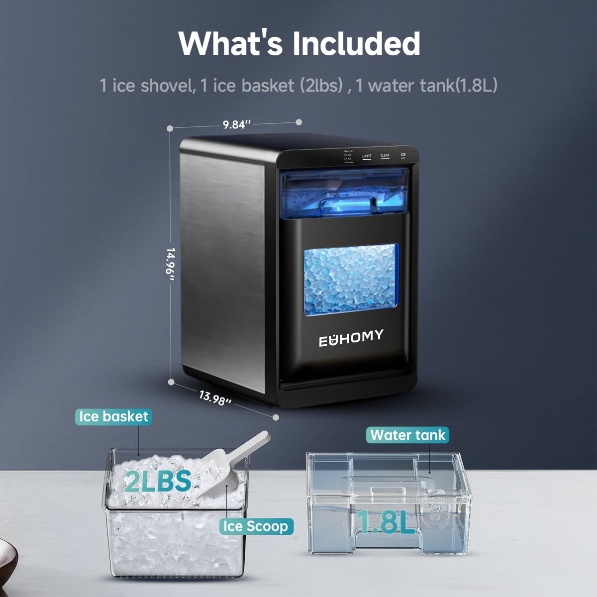Euhomy Pearl L1 Plus Nugget Ice Maker
