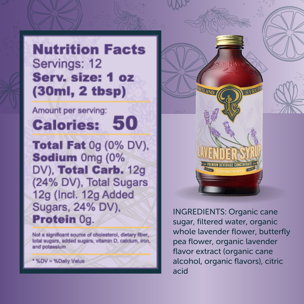 Portland Syrups Lavender Syrup