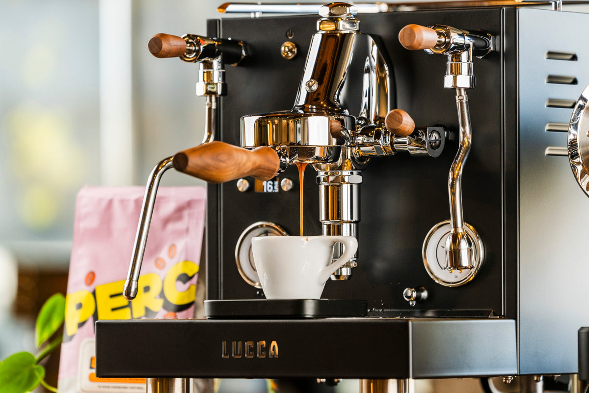 LUCCA 58mm Wood Bottomless Portafilter