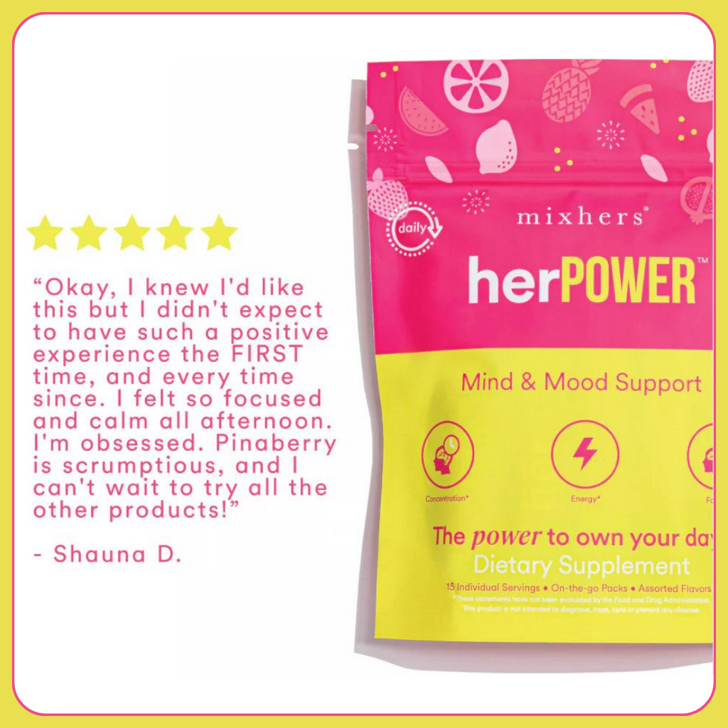 mixhers herpower™ Energy, Focus, & Concentration Drink