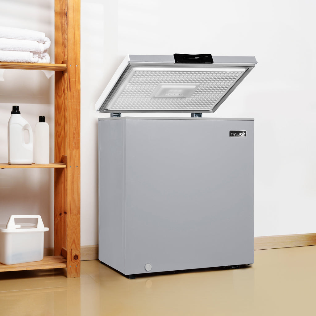 Newair® Mini Deep Chest Freezer, 5 Cu. Ft. - Cool Gray
