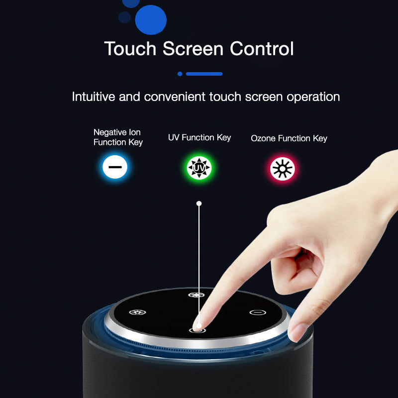 POWERCLEANY™ AIR PURIFIER WITH IONIZER, UV STERILIZER, OZONE GENERATOR