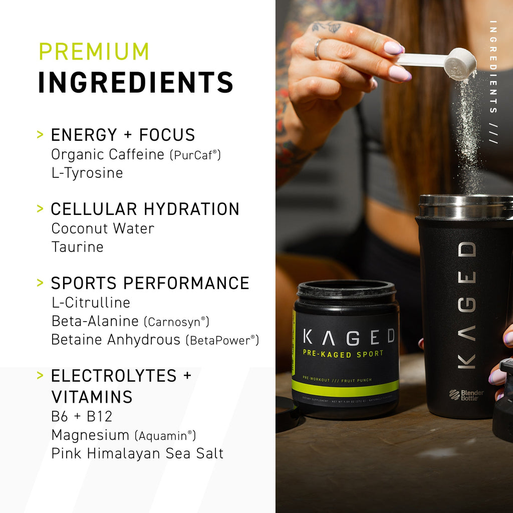 Kaged Pre-Kaged Sport Pre-Workout Formula