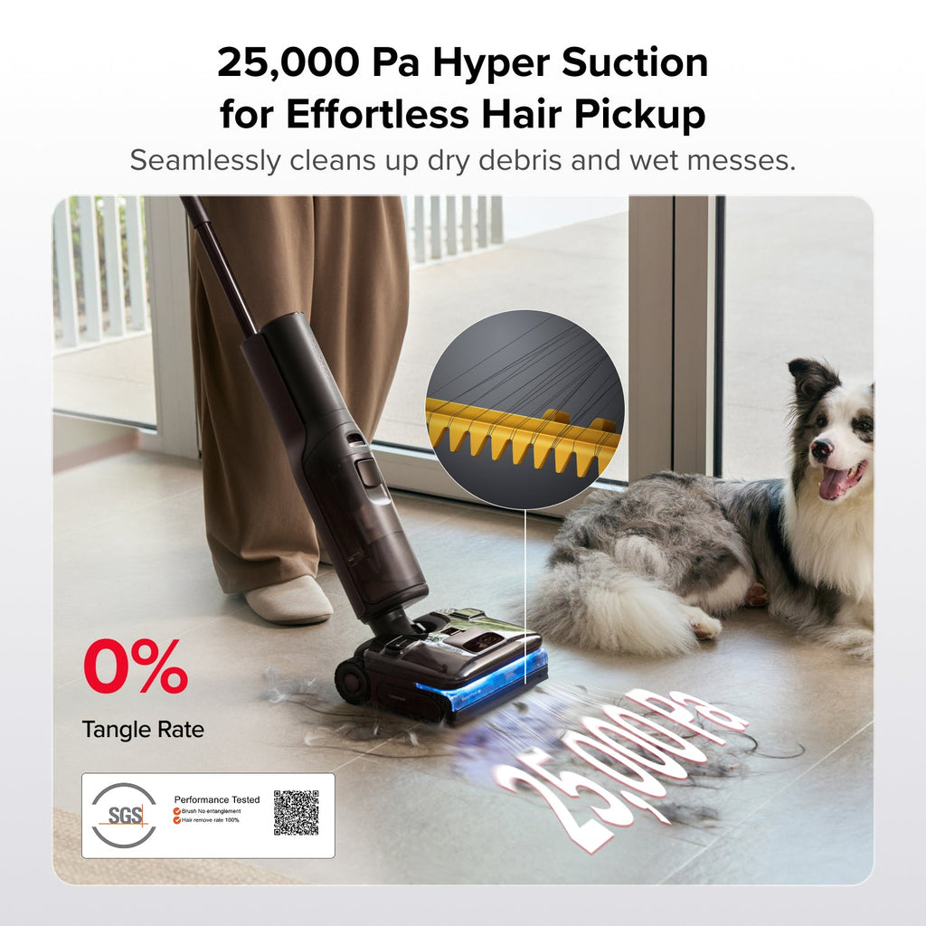 Roborock F25 Ultra Steam Gen 2 – Steam Wet-Dry Vacuum with Turbo Steam & Robotic Arm