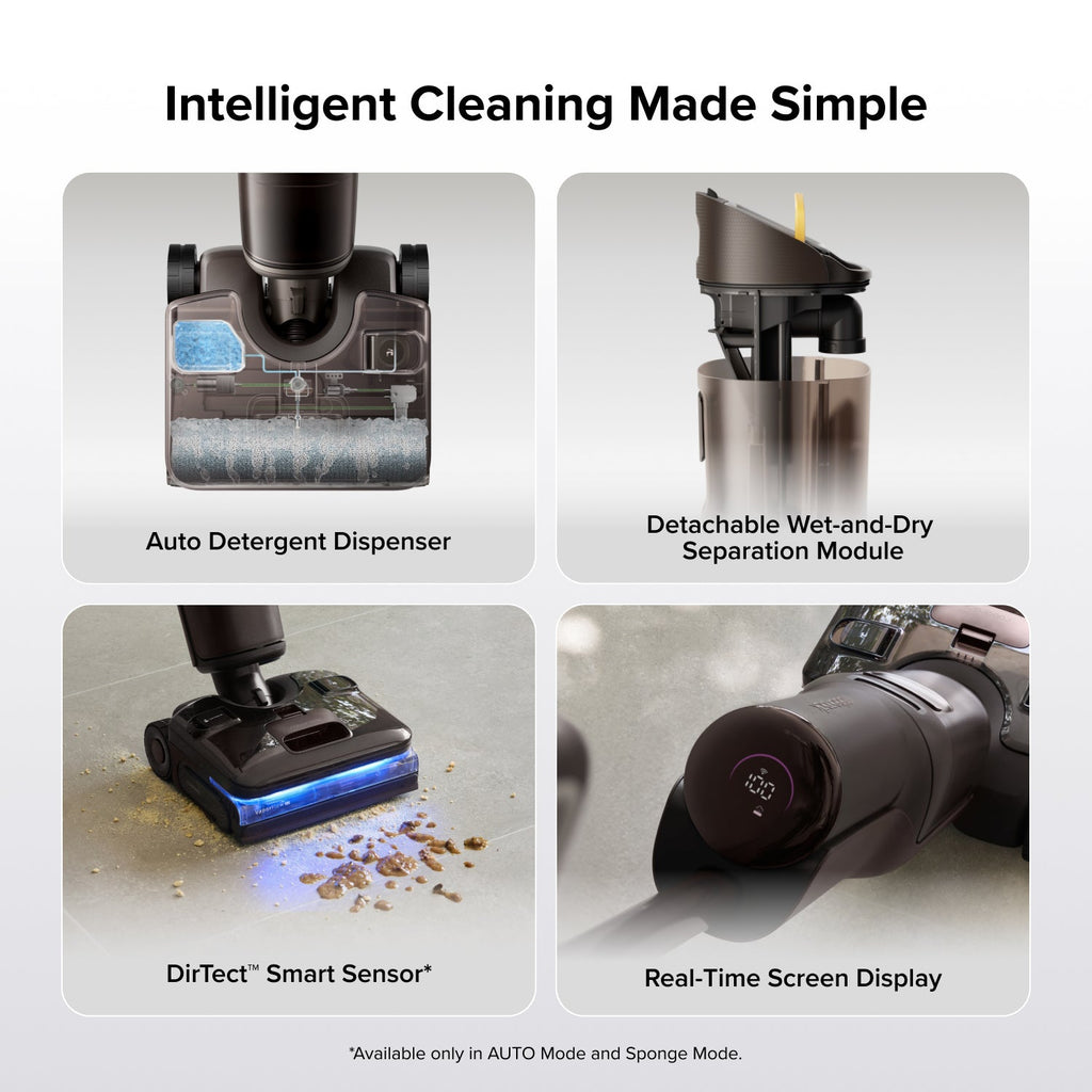 Roborock F25 Ultra Steam Gen 2 – Steam Wet-Dry Vacuum with Turbo Steam & Robotic Arm