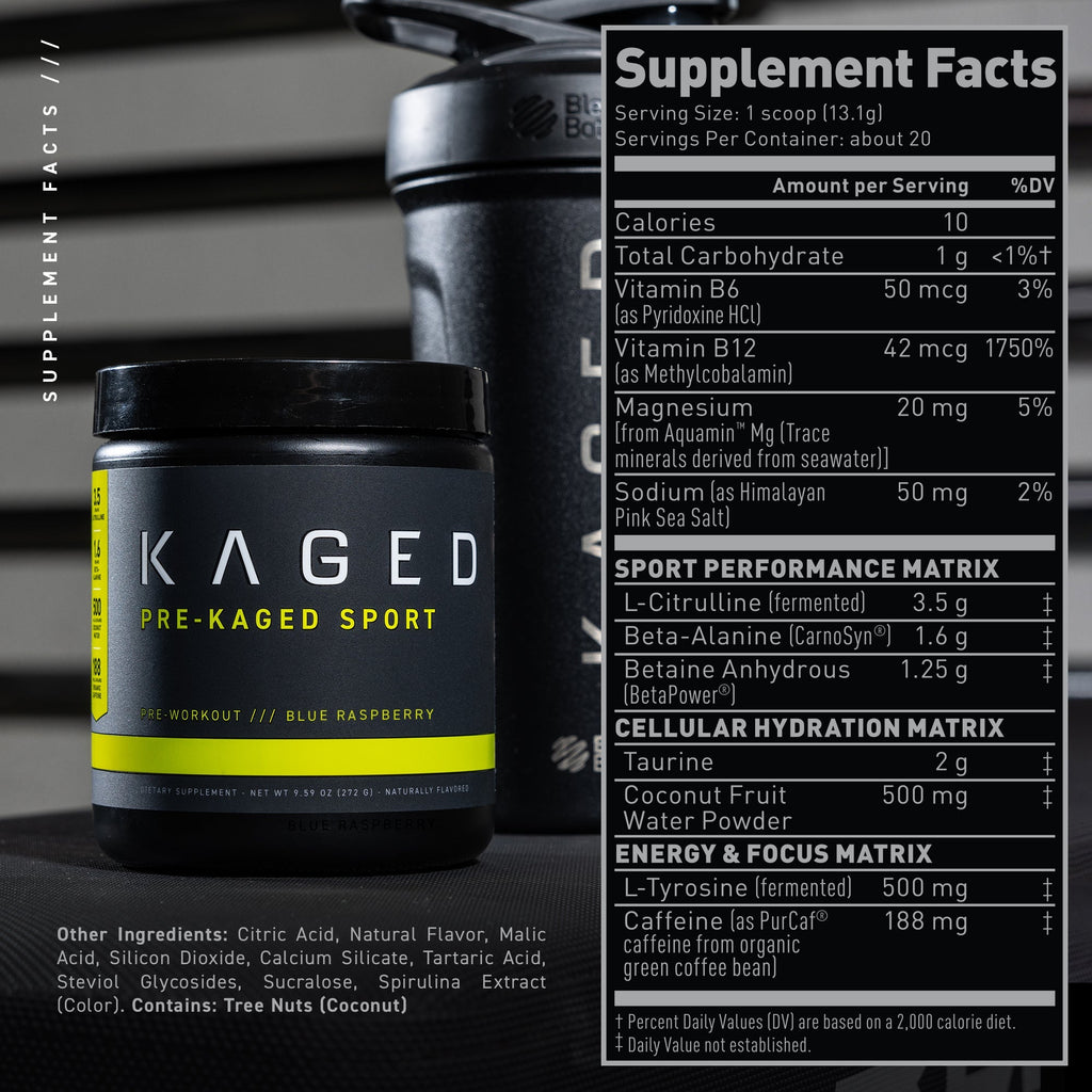 Kaged Pre-Kaged Sport Pre-Workout Formula