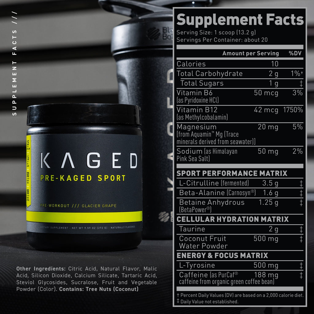 Kaged Pre-Kaged Sport Pre-Workout Formula