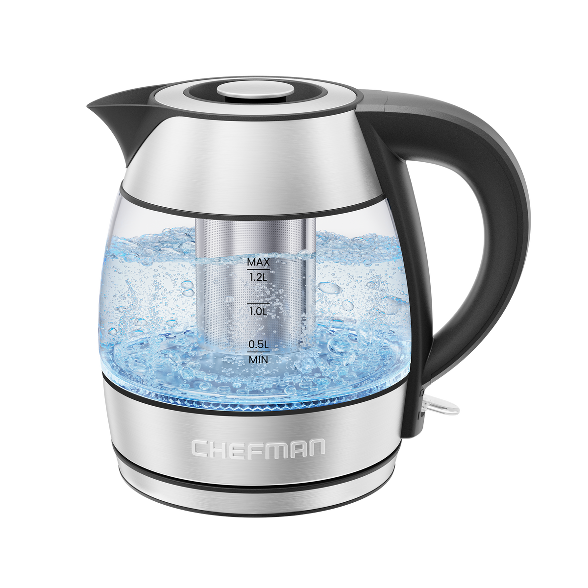 Fast-Boil™ 1.2L Electric Kettle with Tea Infuser