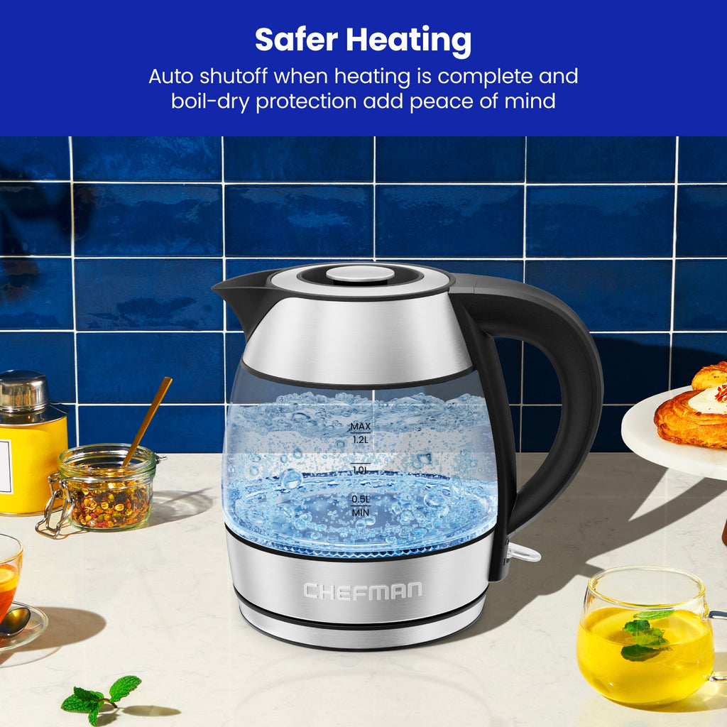 1.2L Electric Tea Kettle with Removable Lid