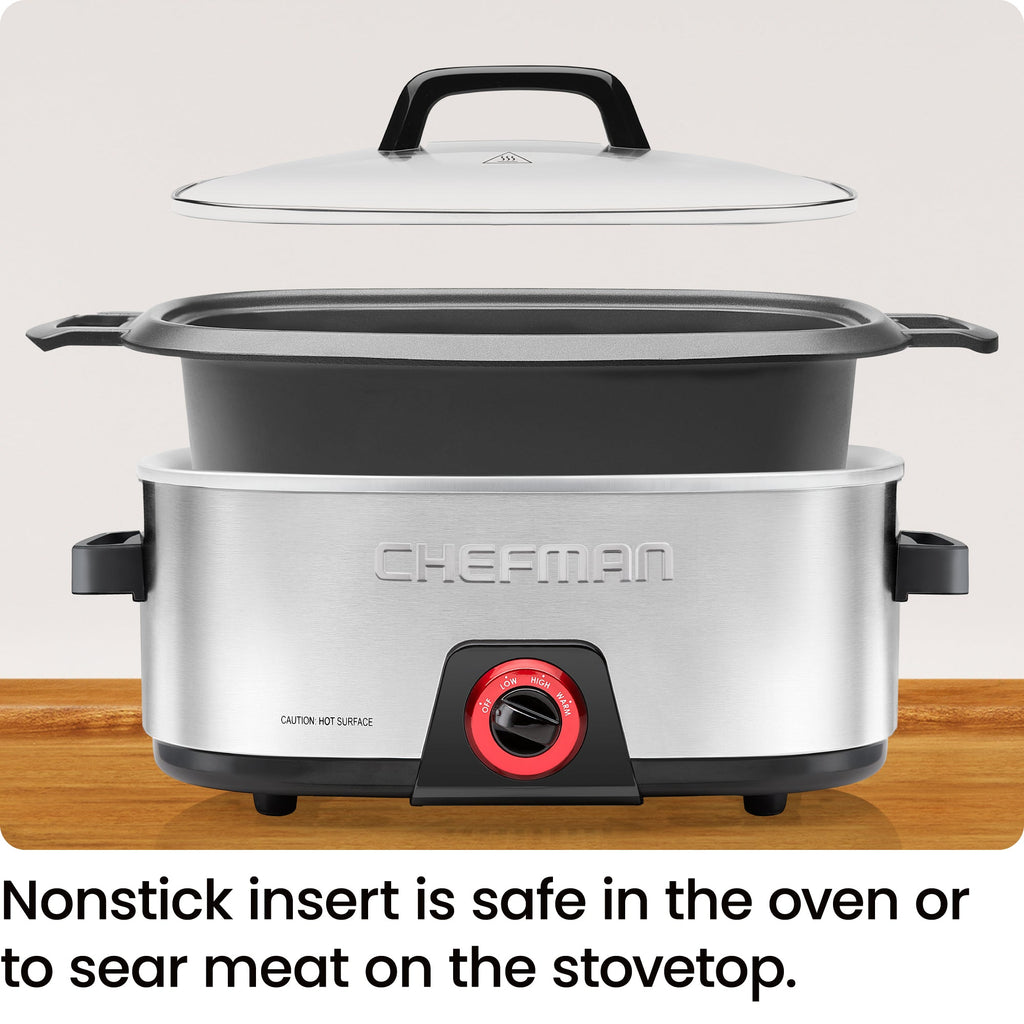 Family-Sized 6 Qt. Slow Cooker
