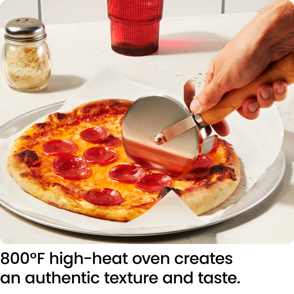 High-Heat Indoor Electric Pizza Oven 800°F (Black)