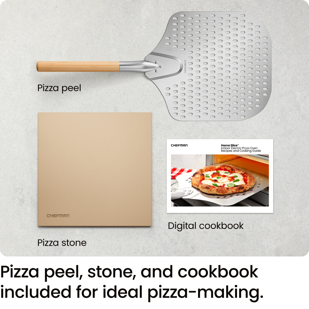 High-Heat Indoor Electric Pizza Oven 800°F (Black)