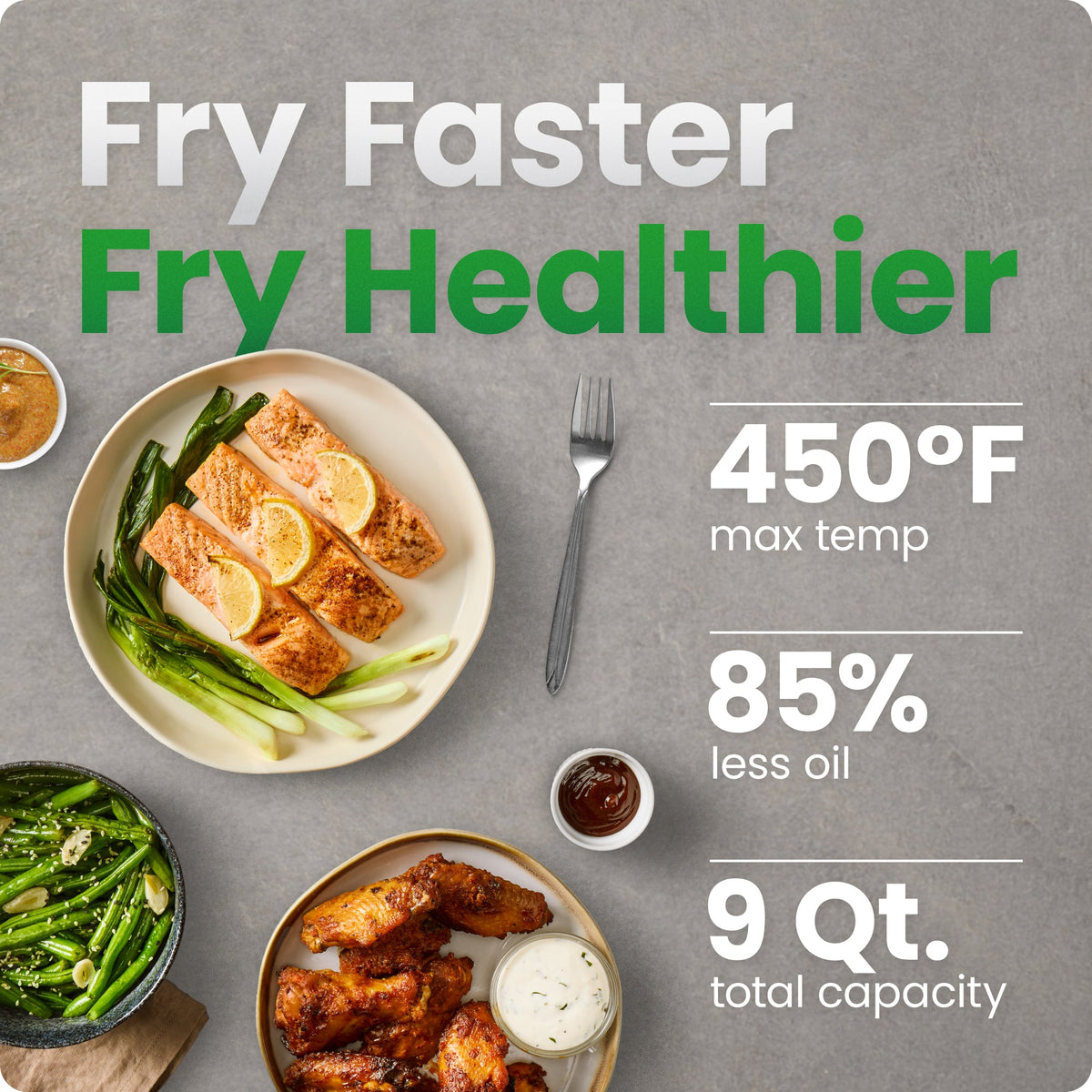 9 Qt. TurboFry® Dual Basket Air Fryer