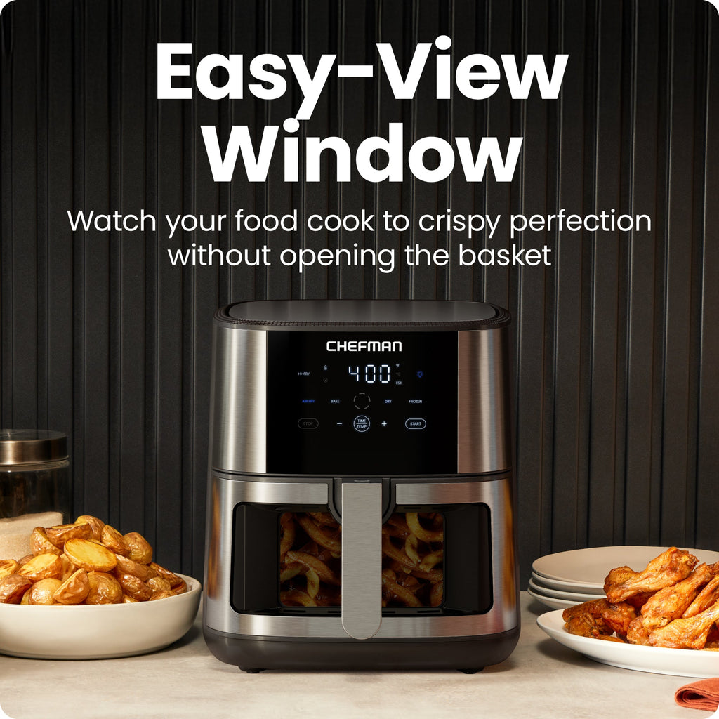 Turbofry® Easy View 8 Qt. Stainless Steel Air Fryer