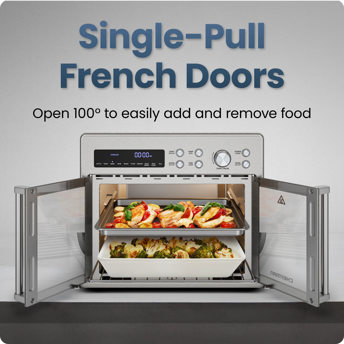Digital French Door Air Fryer + Oven