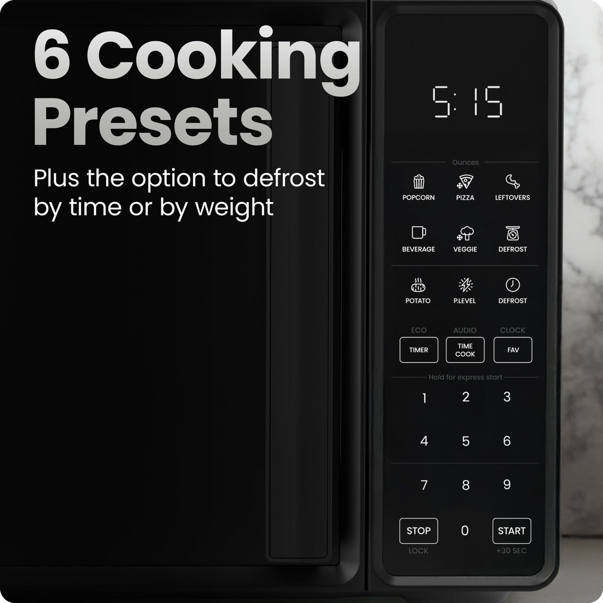 Countertop 0.7 Cu. Ft. Digital Microwave Oven