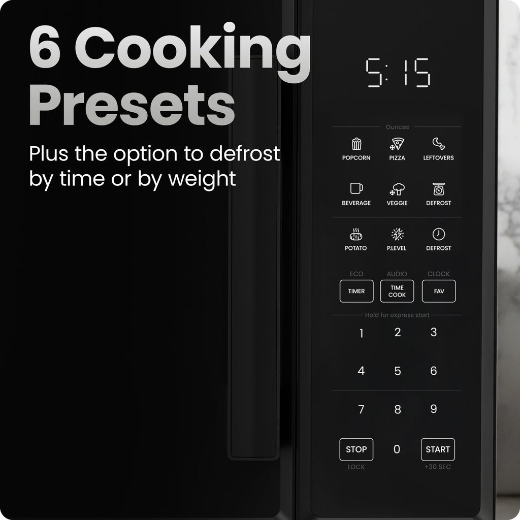 Countertop 0.9 Cu. Ft. Digital Microwave Oven