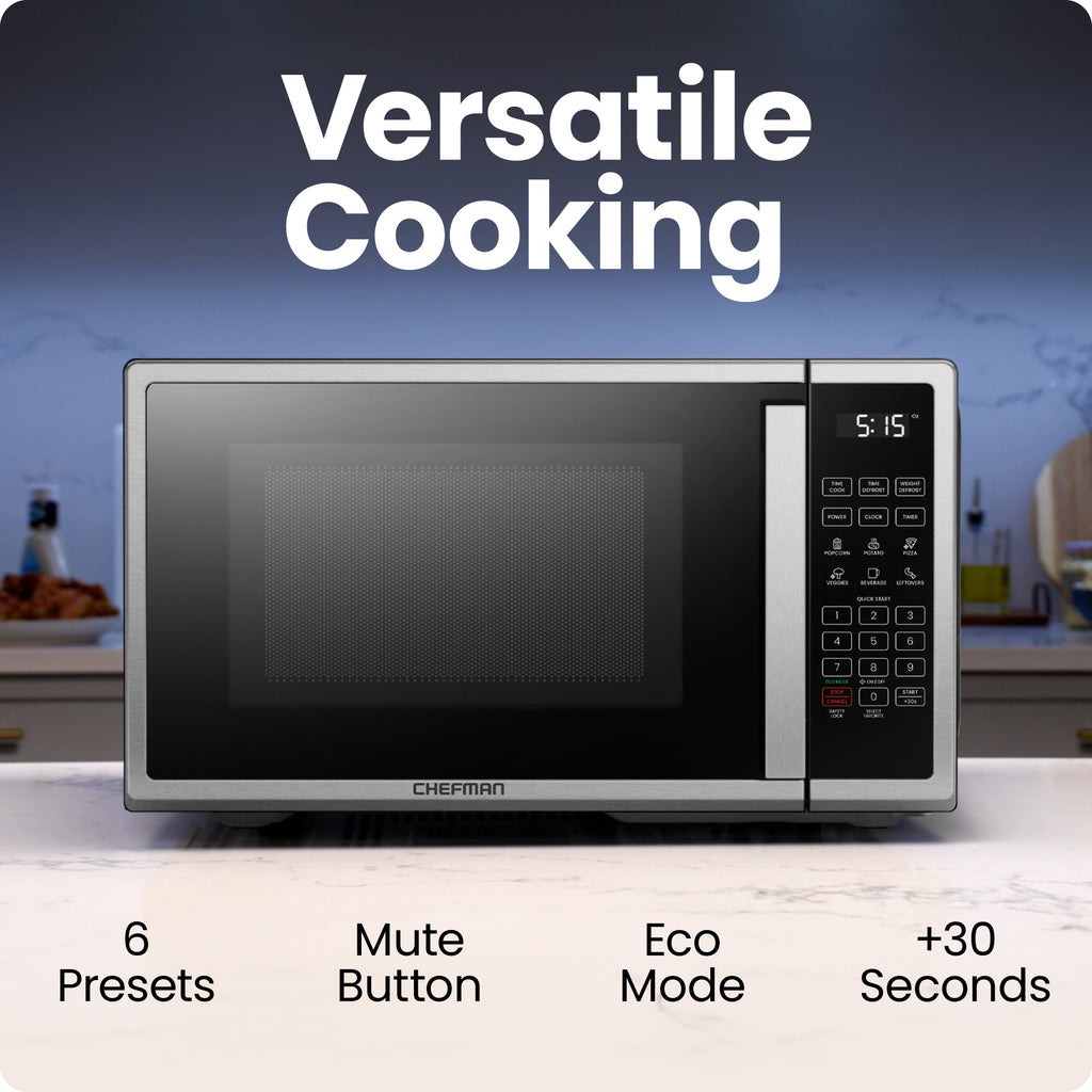Countertop 0.9 Cu. Ft. Digital Stainless Microwave Oven