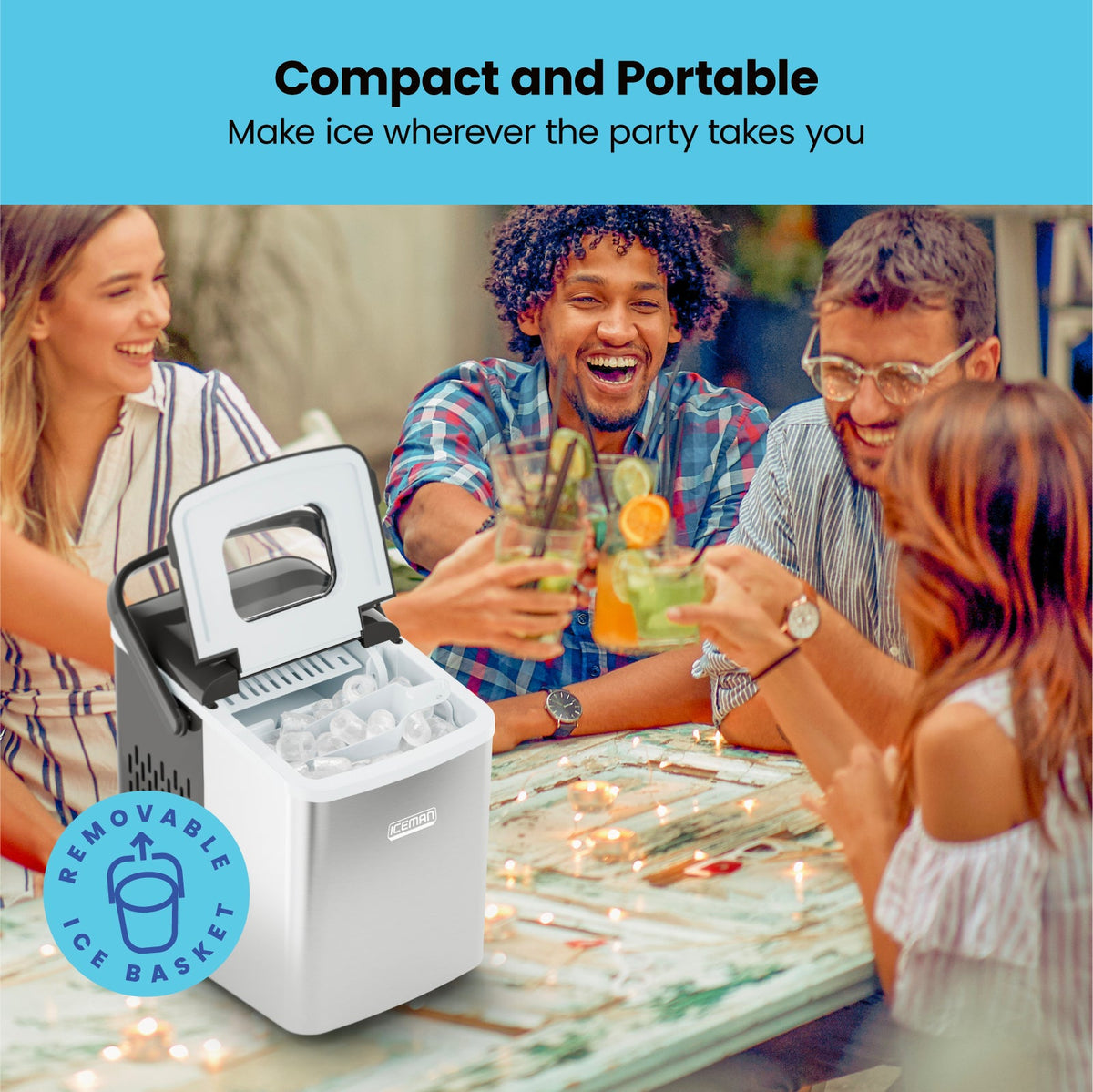 Dual-Size Ice Machine by Iceman®