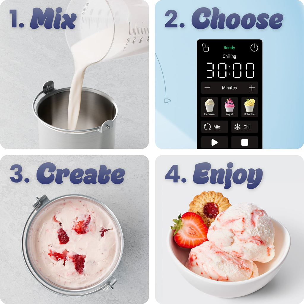 Iceman Trio™ Ice Cream Maker - Aqua