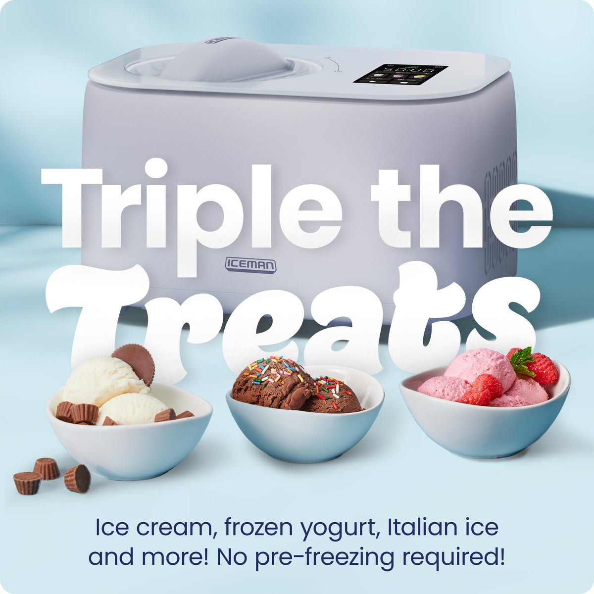 Iceman Trio™ Ice Cream Maker - Lavender