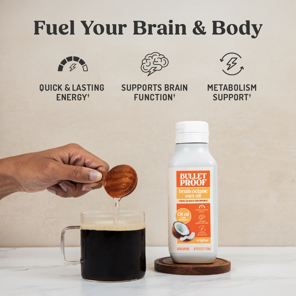 Bulletproof™ Brain Octane® C8 MCT Oil, 16 oz.
