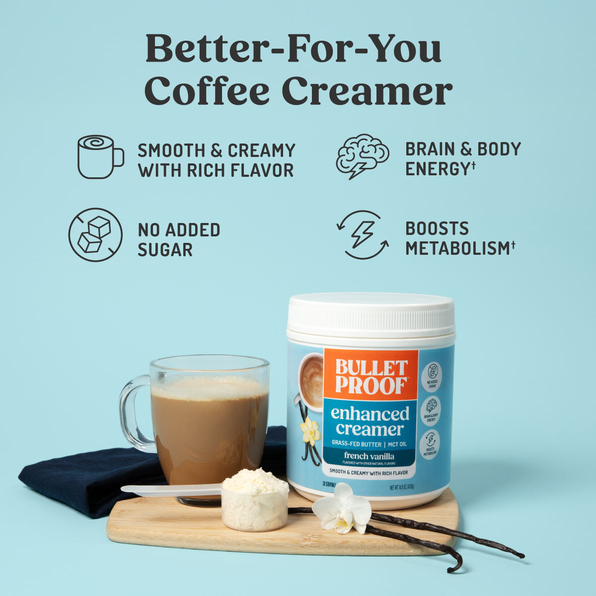 Bulletproof™ Enhanced French Vanilla Creamer