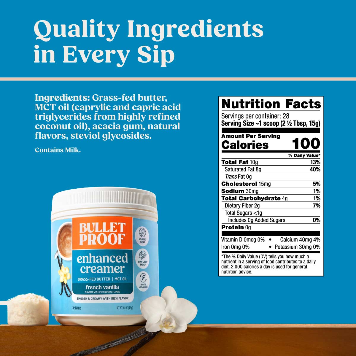 Bulletproof™ Enhanced French Vanilla Creamer